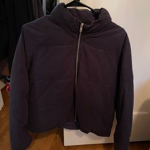 Navy puffer jacket